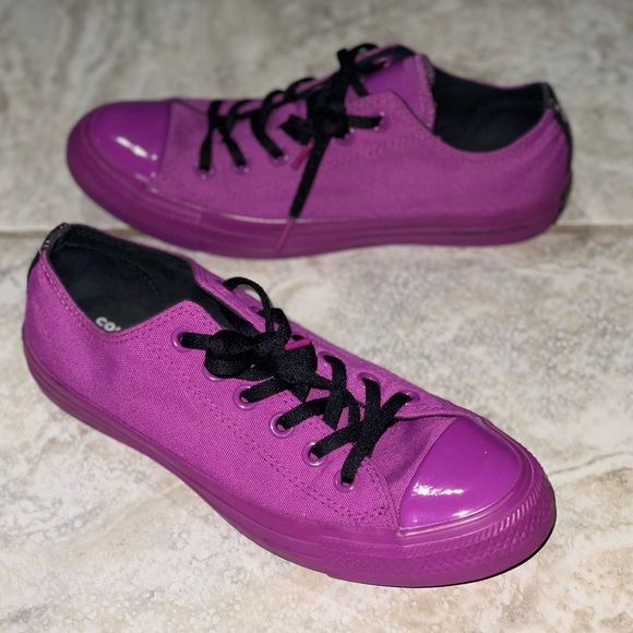 Converse Women's Bold Violet Sneakers - Picture 8 of 14
